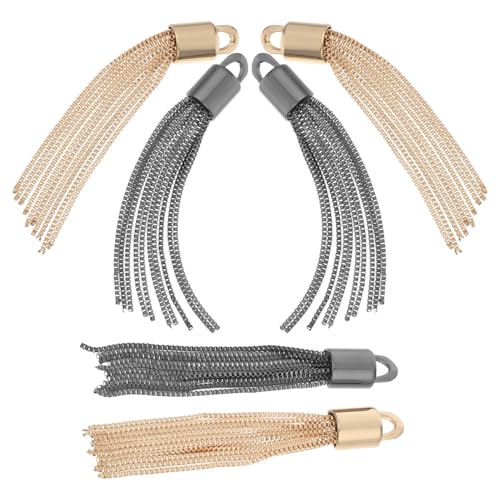 VILLCASE 6 Stück Teiliges Kleine Metallquasten Anhänger für Taschen DIY Schmuckherstellung Handtaschen Charms Leichte Mini-taschenanhänger Kreative Quasten für Rucksack und Kleidung VILLCASE 6 Stück Teiliges Kleine Metallquasten Anhänger für Taschen DIY Schmuckherstellung Handtaschen Charms Leichte Mini-taschenanhänger Kreative Quasten für Rucksack und Kleidung von VILLCASE