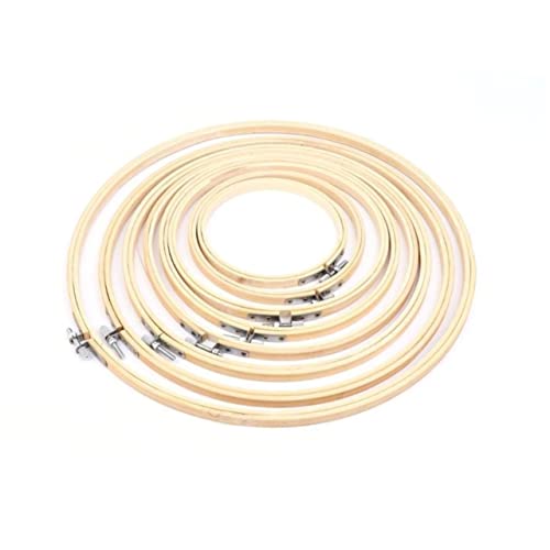 VILLCASE 6 Stück Teiliges Stickrahmen Set Bambus Runde Kreuzstich Rahmen mit Schrauben Diy Stickerei Zubehör für Handarbeiten und Handwerk Umweltfreundlich und Einfach zu Bedienen VILLCASE 6 Stück Teiliges Stickrahmen Set Bambus Runde Kreuzstich Rahmen mit Schrauben Diy Stickerei Zubehör für Handarbeiten und Handwerk Umweltfreundlich und Einfach zu Bedienen von VILLCASE