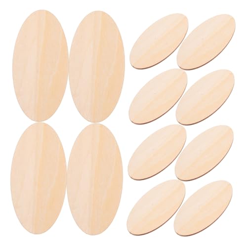 VILLCASE 60 Stück Dicke Unvollendete Holzscheiben für Diy Projekte zum Malen und Gravieren für Home Decor und Kreative Bastelarbeiten von VILLCASE