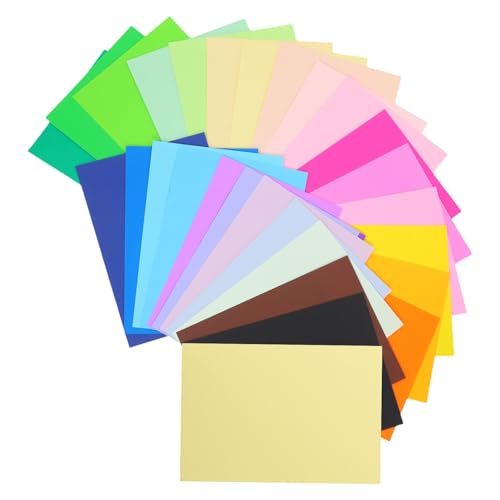 VILLCASE 60 Stück Hartpapier für Kinderkunstprojekte Basteln Zeichnen Scrapbooking für Origami und Kunstunterricht VILLCASE 60 Stück Hartpapier für Kinderkunstprojekte Basteln Zeichnen Scrapbooking für Origami und Kunstunterricht von VILLCASE