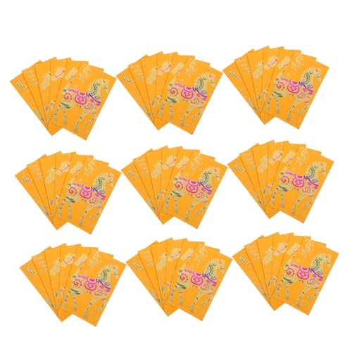 VILLCASE 60 Stück Hong Bao Glücksumschläge mit Pferdemotiven für Frühlingsfest Geburtstage Hochzeiten Shower und Jubiläen von VILLCASE