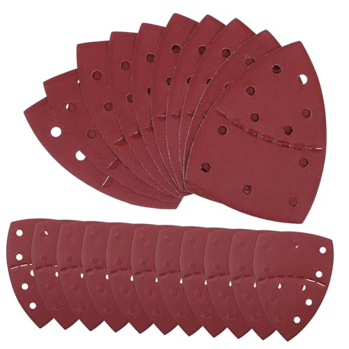 VILLCASE 60 Stück Körnung Sandpapier für Detail Schleifer Dreieckige Schleifpads mit Löchern Kompatibel mit Meisten Mouse Sandern für Effizientes Schleifen und Glatte Oberflächen VILLCASE 60 Stück Körnung Sandpapier für Detail Schleifer Dreieckige Schleifpads mit Löchern Kompatibel mit Meisten Mouse Sandern für Effizientes Schleifen und Glatte Oberflächen von VILLCASE