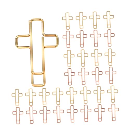 VILLCASE 60 Stück Metall Büroklammern Kreuzform Lesezeichen Klammern für Bibel Journal Notizen Gold Roségold Langlebig Vielseitig für Schule Büro Zuhause VILLCASE 60 Stück Metall Büroklammern Kreuzform Lesezeichen Klammern für Bibel Journal Notizen Gold Roségold Langlebig Vielseitig für Schule Büro Zuhause von VILLCASE