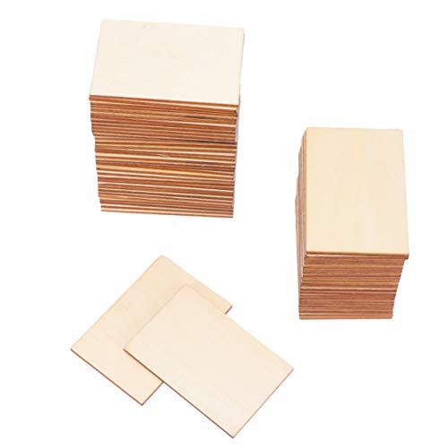 VILLCASE 60 Stück Blank Holzplatten zum Basteln, 76X51mm Holzplatte Holzscheiben Baumscheiben Naturholzscheiben, Unfertige Holzplättchen für DIY Handwerk Kleine Holzscheiben VILLCASE 60 Stück Blank Holzplatten zum Basteln, 76X51mm Holzplatte Holzscheiben Baumscheiben Naturholzscheiben, Unfertige Holzplättchen für DIY Handwerk Kleine Holzscheiben von VILLCASE