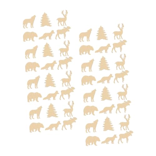 VILLCASE 60 Stück Teiliges Animal Holzrohlinge zum Bemalen Stabile Unvollendete Holzscheiben für DIY Sichere Blanko Holzstücke für Party und Festtagsdekoration VILLCASE 60 Stück Teiliges Animal Holzrohlinge zum Bemalen Stabile Unvollendete Holzscheiben für DIY Sichere Blanko Holzstücke für Party und Festtagsdekoration von VILLCASE