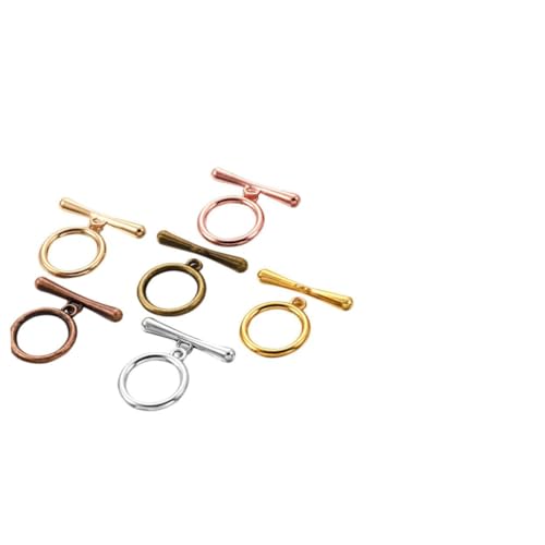 VILLCASE 60 Stück Teiliges DIY Schmuckverbinder Set aus Elektroplattiertem Ot verschluss in Gemischten Farben Leichte Langlebige Legierung für Armbänder und Halsketten zum Basteln und VILLCASE 60 Stück Teiliges DIY Schmuckverbinder Set aus Elektroplattiertem Ot verschluss in Gemischten Farben Leichte Langlebige Legierung für Armbänder und Halsketten zum Basteln und von VILLCASE