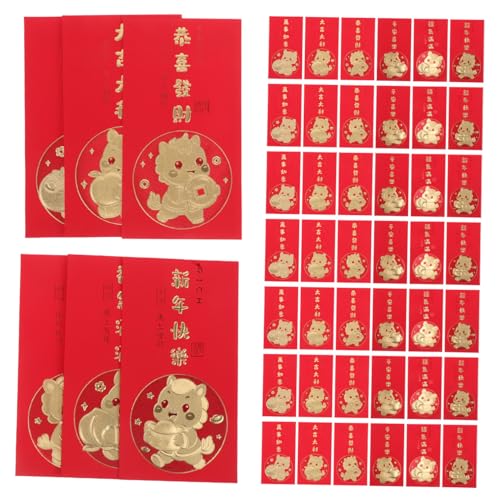 VILLCASE 60 Stück Teiliges Lunar Year Envelopes Jahr Des Pferdes Stabile Papierumschläge mit Kreativem Pferdemotiv Große Geldumschläge für Familienfeiern und Frühlingsfest Glücksgeschenke VILLCASE 60 Stück Teiliges Lunar Year Envelopes Jahr Des Pferdes Stabile Papierumschläge mit Kreativem Pferdemotiv Große Geldumschläge für Familienfeiern und Frühlingsfest Glücksgeschenke von VILLCASE