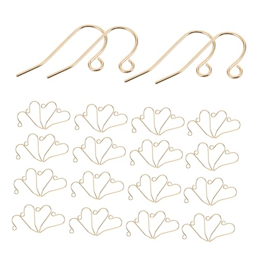 VILLCASE 60 Stück Teiliges Ohrringhaken aus Kupfer Minimalistisches Design Vielseitig für DIY Schmuckherstellung Geeignet für Damen Stilvolle Ohrhaken für Anhänger und Tropfen ohrringe VILLCASE 60 Stück Teiliges Ohrringhaken aus Kupfer Minimalistisches Design Vielseitig für DIY Schmuckherstellung Geeignet für Damen Stilvolle Ohrhaken für Anhänger und Tropfen ohrringe von VILLCASE