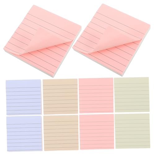 VILLCASE 600 Blatt Bunte Haftnotizen für Notizen Selbstklebende Memo Pads für Schüler und Büro Reißfeste und Farbenfrohe Schreibunterlagen ohne Rückstände für Meetings und Unterricht von VILLCASE