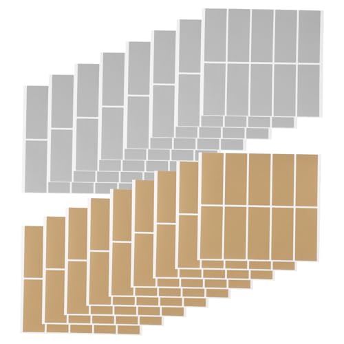 VILLCASE 600 Stück Scratch Off Sticker Rechteckige DIY Rubbellose Aufkleber in Gold und Silber Rückstandsfrei Abziehbar Metallischer für Gender Reveal Überraschungen und VILLCASE 600 Stück Scratch Off Sticker Rechteckige DIY Rubbellose Aufkleber in Gold und Silber Rückstandsfrei Abziehbar Metallischer für Gender Reveal Überraschungen und von VILLCASE