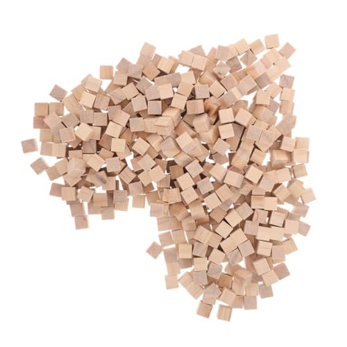 VILLCASE 600 Stück Teiliges Unbehandelte Holzwürfel Naturholzklötze zum Basteln DIY Puzzle Bauen Fördert Feinmotorik Kreativität und Räumliches Denken für Shower VILLCASE 600 Stück Teiliges Unbehandelte Holzwürfel Naturholzklötze zum Basteln DIY Puzzle Bauen Fördert Feinmotorik Kreativität und Räumliches Denken für Shower von VILLCASE