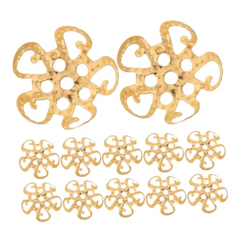 VILLCASE 600 Stücke Hohlblumenhalter Perlenkappen zur Herstellung von Armbändern Blumenperlenkappen zum Handwerk Metallschmuck, die Kappen machen Metallperlenkappen Eisen Golden VILLCASE 600 Stücke Hohlblumenhalter Perlenkappen zur Herstellung von Armbändern Blumenperlenkappen zum Handwerk Metallschmuck, die Kappen machen Metallperlenkappen Eisen Golden von VILLCASE