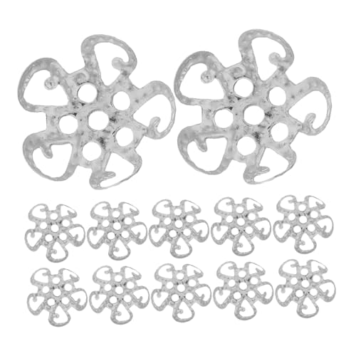 VILLCASE 600 Stücke Metall Perlenkappen Blüten-endkappen Hohl Verzierte Schmuck Spacer für DIY Ohrringe Armbänder Halsketten Zubehör VILLCASE 600 Stücke Metall Perlenkappen Blüten-endkappen Hohl Verzierte Schmuck Spacer für DIY Ohrringe Armbänder Halsketten Zubehör von VILLCASE