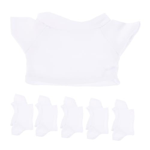 VILLCASE 6Stücke Shirt für Puppen Klassische Bärenmode für Stofftiere Süßes Puppenkostüm für Ankleiden VILLCASE 6Stücke Shirt für Puppen Klassische Bärenmode für Stofftiere Süßes Puppenkostüm für Ankleiden von VILLCASE