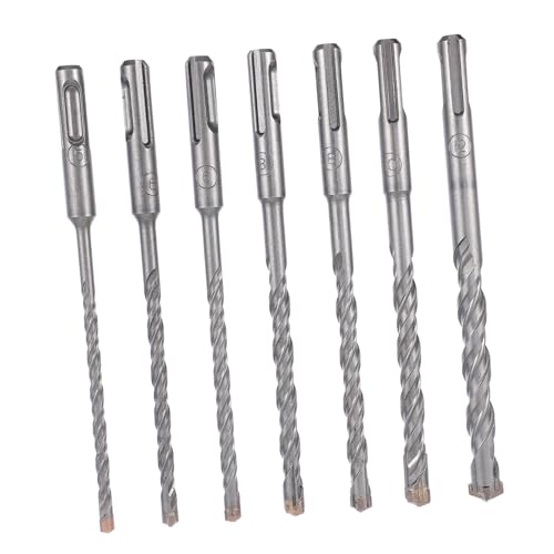 VILLCASE 7 Stück Bohrer-set Bohren Holzbearbeitung Ich Werkzeug Bohrzubehör Praktischer Rillenbohrer Betonbohrer Steinbohrer Schlagbohrer Elektrischer Bohrer Haushaltsbohrer Silber Stahl VILLCASE 7 Stück Bohrer-set Bohren Holzbearbeitung Ich Werkzeug Bohrzubehör Praktischer Rillenbohrer Betonbohrer Steinbohrer Schlagbohrer Elektrischer Bohrer Haushaltsbohrer Silber Stahl von VILLCASE