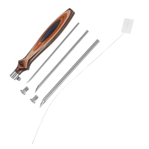 VILLCASE 7 Stück Teiliges Punch Needle Set mit Verstellbaren Abgerundeten Nadeln und Ergonomischem Holzgriff Sicheres Filzsticken für Anfänger und Erfahrene Komfortabel für Diy VILLCASE 7 Stück Teiliges Punch Needle Set mit Verstellbaren Abgerundeten Nadeln und Ergonomischem Holzgriff Sicheres Filzsticken für Anfänger und Erfahrene Komfortabel für Diy von VILLCASE