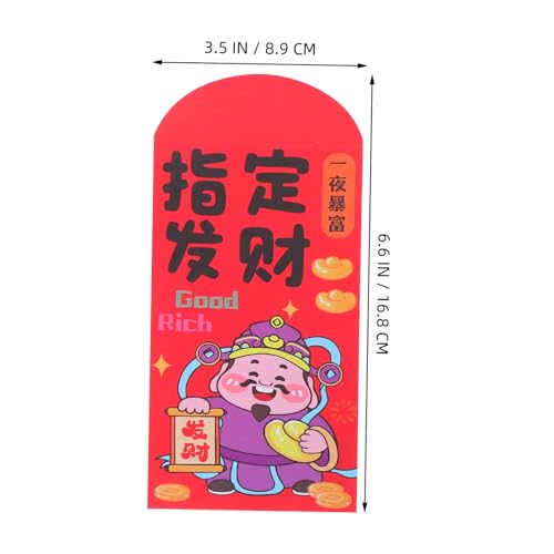 VILLCASE 72 Stück Chinesische Neujahrsumschläge Rote Hongbao mit Pferdemotiv Dicker Papierqualität für Frühlingsfest Familienfeiern und Traditionelle Grüße VILLCASE 72 Stück Chinesische Neujahrsumschläge Rote Hongbao mit Pferdemotiv Dicker Papierqualität für Frühlingsfest Familienfeiern und Traditionelle Grüße von VILLCASE