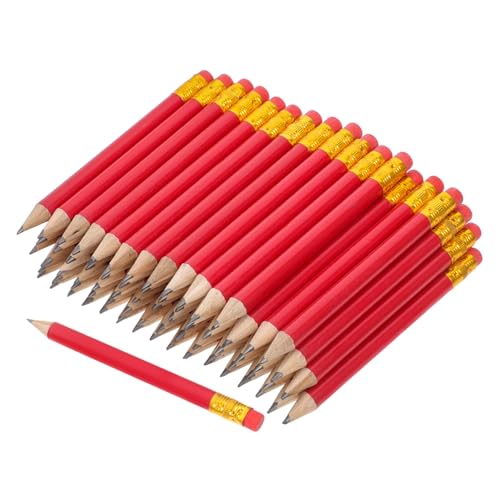 VILLCASE 72 Stück Teiliges Kurze Golfbleistifte mit Latexfreiem Radiergummi Vorgespitzt aus Holz Rote Mini halbbleistifte für Schule Büro Golf scorekeeping und Party mitgebsel VILLCASE 72 Stück Teiliges Kurze Golfbleistifte mit Latexfreiem Radiergummi Vorgespitzt aus Holz Rote Mini halbbleistifte für Schule Büro Golf scorekeeping und Party mitgebsel von VILLCASE