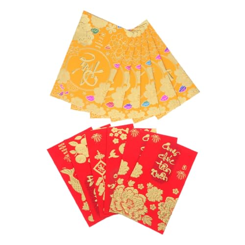 VILLCASE 72 Stück Teiliges Lunar Year Umschläge Traditionelle Li Xi Geldumschläge Bunte Frühlingsfest Taschen Asiatische Neujahrsdekoration für Familie Geschäft von VILLCASE