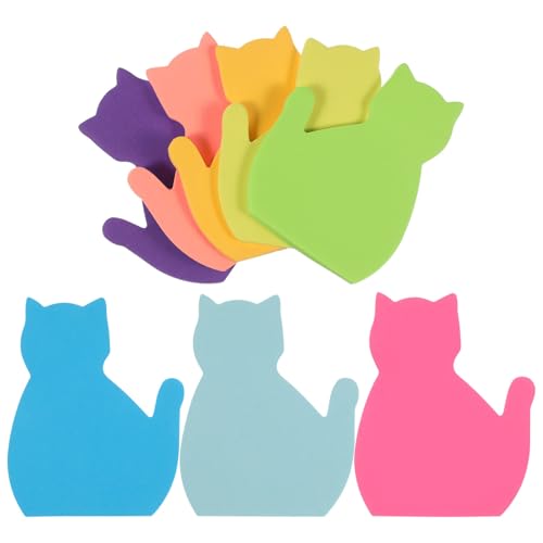VILLCASE 8 Stück Praktische Lustige Haftnotizen Blanko Notizen für Zuhause und Büro Bunte Memo Sticker von VILLCASE
