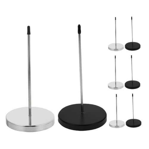 VILLCASE 8 Stück Teiliges Metall Receipt Spike mit Gummispitze Stabiler Sockel und Langem Stab Multifunktionaler Schreibtisch Ticket Stabber für Restaurant Büro Hotel und Küche Schwarz und VILLCASE 8 Stück Teiliges Metall Receipt Spike mit Gummispitze Stabiler Sockel und Langem Stab Multifunktionaler Schreibtisch Ticket Stabber für Restaurant Büro Hotel und Küche Schwarz und von VILLCASE