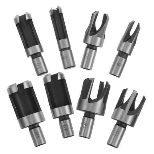 VILLCASE 8 Teiliges Holzbohrer Set Bohrer Holzbohrwerkzeug Gezackter Bohrer Bohren Holzbearbeitungsbohrer Rundbohrer Brennholzbohrer Steinbohrer Zimmermannswerkzeuge Metall von VILLCASE