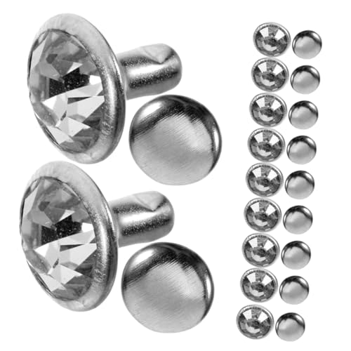 VILLCASE 80 Stück Kristall Nieten Dekorative Metallnieten für DIY Kleidung Schuhe Taschen Hüte und Kleider Silberne Strass-nieten für Mode Bastelprojekte VILLCASE 80 Stück Kristall Nieten Dekorative Metallnieten für DIY Kleidung Schuhe Taschen Hüte und Kleider Silberne Strass-nieten für Mode Bastelprojekte von VILLCASE