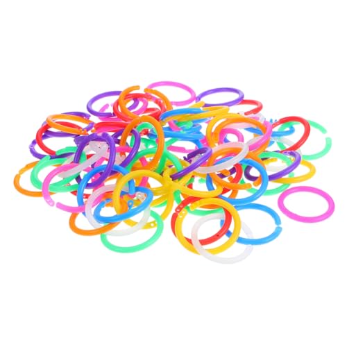 VILLCASE 80 Stück Kunststoff-ringe für Lose Bunte Runde Binder-ringe Vielseitige Clips zum Einfachen Organisieren von Notizen Karteikarten und Bastelprojekten VILLCASE 80 Stück Kunststoff-ringe für Lose Bunte Runde Binder-ringe Vielseitige Clips zum Einfachen Organisieren von Notizen Karteikarten und Bastelprojekten von VILLCASE
