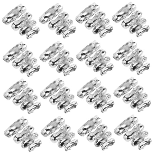 VILLCASE 800 Stück Metall Kugelkettenglieder Clips für Schmuckherstellung Robuste Perlenkettenverbinder in Vielseitige Kugelkettenschließen für Schlüsselanhänger und Halsketten DIY VILLCASE 800 Stück Metall Kugelkettenglieder Clips für Schmuckherstellung Robuste Perlenkettenverbinder in Vielseitige Kugelkettenschließen für Schlüsselanhänger und Halsketten DIY von VILLCASE