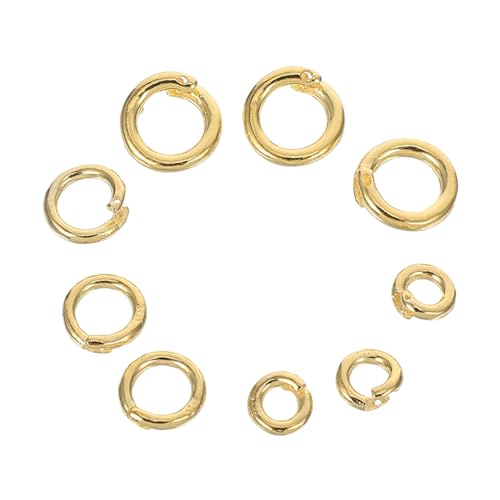 VILLCASE 9 Stück Sprungringe für Anhänger Armbänder und Diy Schmuckzubehör Multifunktionale Hautfreundliche Verbindungselemente für Eleganten Schmuck von VILLCASE