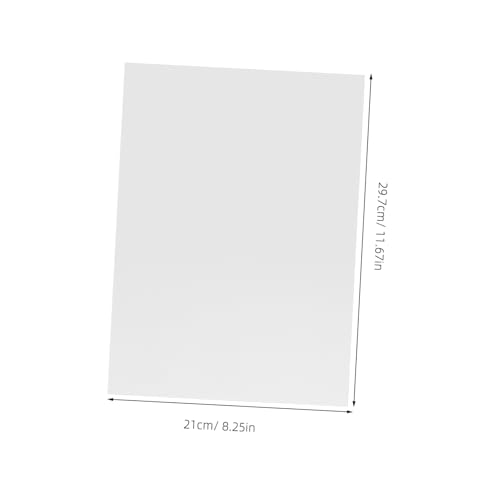 VILLCASE 90 Blatt Weißer Dicker Karton Leere Postkarten Weißes Kartonpapier Weißes Baupapier Visitenkarten Zum Ausdrucken Karten Aus Aquarellpapier Weiße Kartonmasse Weißer Karton Weiß von VILLCASE