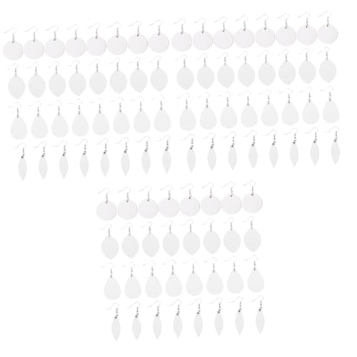 VILLCASE 96 Sätze Teiliges Set Sublimationsohrringe Blanks für Diy Schmuck Unvollendete Hängeohrringe mit Einzigartigem Design für Kreative Projekte und von VILLCASE