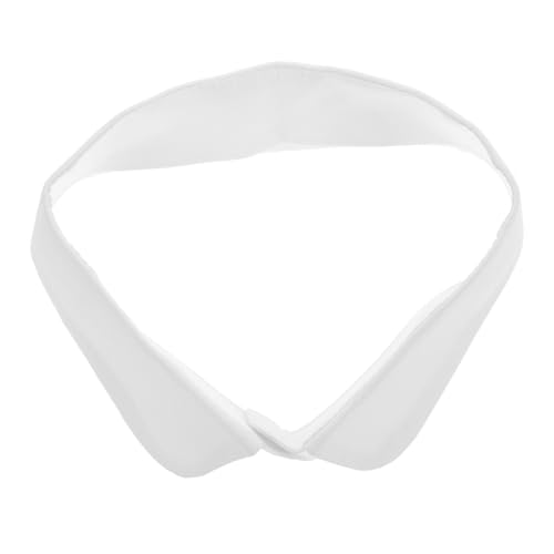 VILLCASE Abnehmbarer Falscher Kragen Weißer Blusenkragen Damen und Herren Eleganter Dekorativer Falscher Hemdkragen Einfach Anzubringen Vielseitiger Fake Collar für Formelle und Freizeit von VILLCASE