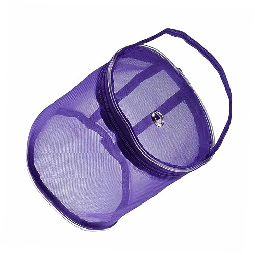 VILLCASE Aufbewahrungstasche Für Häkelnadeln Strickbeutel Nylonbeschichtetem Mesh Mit Traggriff Kleine Lila Für Garn Und Zubehör Für Unterwegs Hause VILLCASE Aufbewahrungstasche Für Häkelnadeln Strickbeutel Nylonbeschichtetem Mesh Mit Traggriff Kleine Lila Für Garn Und Zubehör Für Unterwegs Hause von VILLCASE