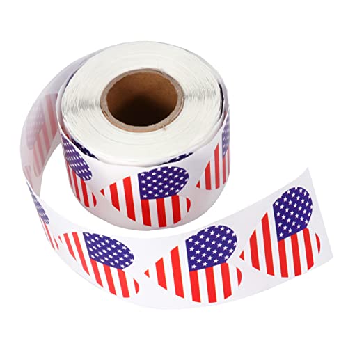VILLCASE Selbstklebende Aufkleber Mit Usa-flaggenmuster in Herzform Dekorative Versiegelungsaufkleber VILLCASE Selbstklebende Aufkleber Mit Usa-flaggenmuster in Herzform Dekorative Versiegelungsaufkleber von VILLCASE