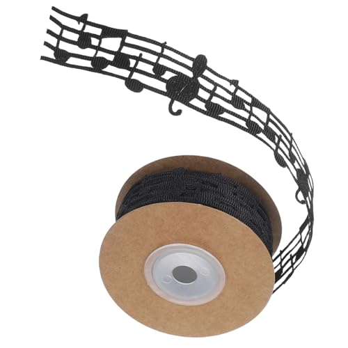 VILLCASE Dekoratives Durchbrochenes Musiknoten Ribbon für Partys Diy Projekte und Kreative Dekorationen Schwarz Yards VILLCASE Dekoratives Durchbrochenes Musiknoten Ribbon für Partys Diy Projekte und Kreative Dekorationen Schwarz Yards von VILLCASE