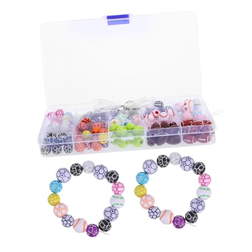 VILLCASE Diy Armbänder und mit Fußball Basketball und Rugby Bastelbedarf für Schmuckliebhaber und Sportenthusiasten von VILLCASE