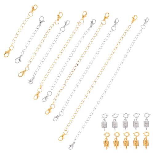 VILLCASE Diy Kettenverlängerungen Anpassbare Längen für Kreative Schmuckprojekte für Armbänder und von VILLCASE