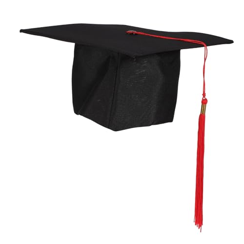 VILLCASE Doktorhut mit Roter Quaste für Erwachsene Abschlussmütze für Doktoranden Bequemes Material Wiederverwendbar für Hochschulabschluss Fotoshooting und Kostümfeiern VILLCASE Doktorhut mit Roter Quaste für Erwachsene Abschlussmütze für Doktoranden Bequemes Material Wiederverwendbar für Hochschulabschluss Fotoshooting und Kostümfeiern von VILLCASE