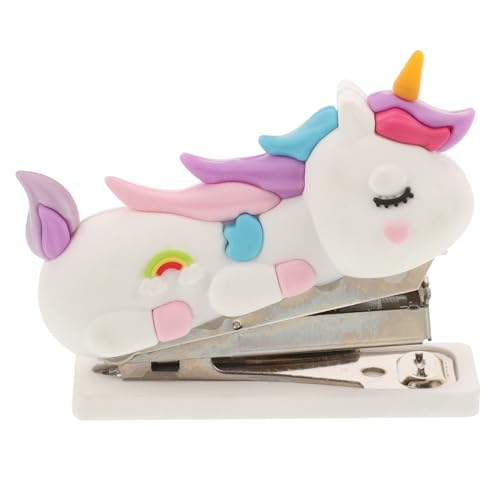 VILLCASE Einhorn-Heftgerät, niedliches Tier-Design, Silikon, Tischhefter, Kunstfigur, Statue, Skulptur, handliches Hefter für Zuhause, Büro, Geschenk für Kinder VILLCASE Einhorn-Heftgerät, niedliches Tier-Design, Silikon, Tischhefter, Kunstfigur, Statue, Skulptur, handliches Hefter für Zuhause, Büro, Geschenk für Kinder von VILLCASE