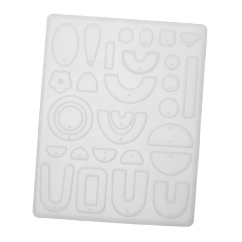 VILLCASE Epoxidharz Ohrring Gießform Silikon Schmuckform DIY Resin Anhänger Basteln Mehrfachform für Anfänger Kreative Schmuckherstellung Zubehör von VILLCASE