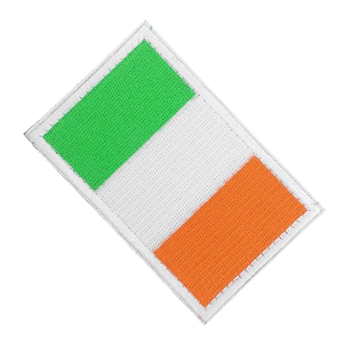 VILLCASE Flagge zum Aufbügeln Irische Flagge Patch Flaggen Abzeichen Irische Flagge Aufnäher Irland Dekoration Irland Abzeichen Flicken für Bekleidung dekorativer Flaggenaufnäher Nylon von VILLCASE