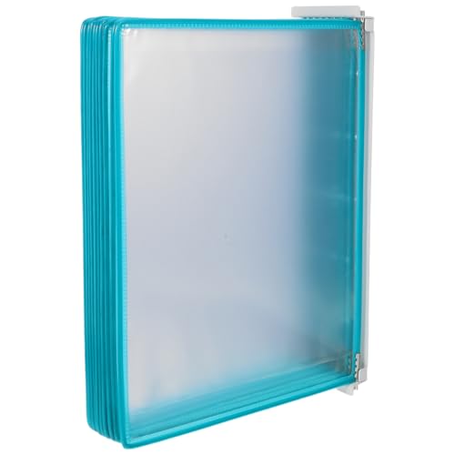 VILLCASE Flip Display Ordner für Büro und Grüner Dokumenten Organizer zur Wandmontage Optimaler Platz für Dateien und Referenzen von VILLCASE