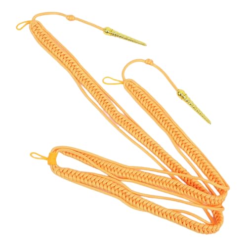 VILLCASE Geflochtene Aiguillette Schulterkordel mit Anhänger Langlebig und Leicht Vintage Stil für Bühne Uniform und Formelle Anlässe Modisches Sicherheitszubehör in Gelb Vielseitiges von VILLCASE