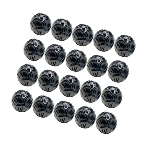 VILLCASE Geschnitzte Holzperlen Für Schmuck 20 Stück 6 Mm Schwarzes Ebenholz Buddha-rosenkranz-zubehör Bastelperlen VILLCASE Geschnitzte Holzperlen Für Schmuck 20 Stück 6 Mm Schwarzes Ebenholz Buddha-rosenkranz-zubehör Bastelperlen von VILLCASE