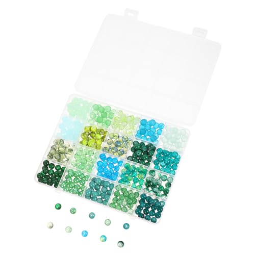 VILLCASE Glasperlen Grün mit Großem Loch für Schmuckherstellung Runde Perlen für Armbänder Halsketten und DIY Bastelprojekte Vielseitig und Langlebig für Kreative Designs VILLCASE Glasperlen Grün mit Großem Loch für Schmuckherstellung Runde Perlen für Armbänder Halsketten und DIY Bastelprojekte Vielseitig und Langlebig für Kreative Designs von VILLCASE