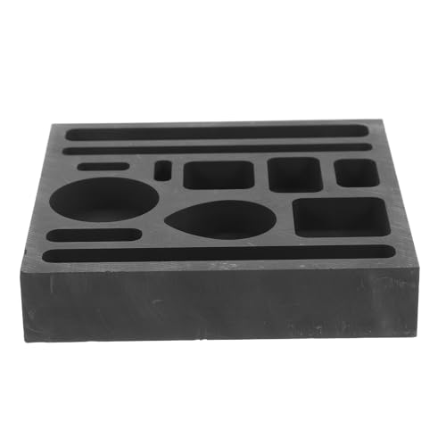 VILLCASE Graphit Ingot Mould mit Löchern und Beweglichem Baffle Gießform für Silber und Metallverarbeitung Einfache Entformung Langlebig und Vielseitig Einsetzbar für Gießprojekte von VILLCASE