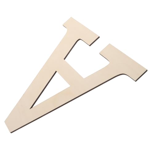 VILLCASE Großer Holzbuchstabe A Wanddekoration Unlackierter Leerer Holzbuchstabe für Diy Malerei Dekorative Wandkunst für Partys und Hochzeiten von VILLCASE