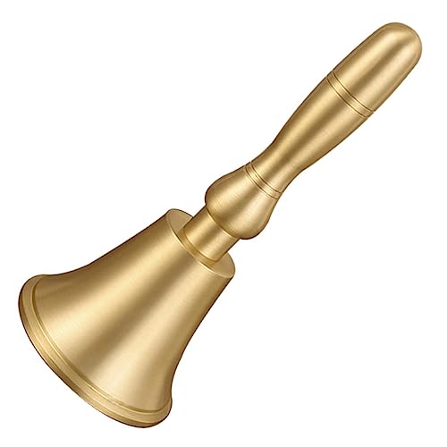 VILLCASE Handglocke aus Kupfer für Schule und Hochzeiten Extra Laute Empfangsglocke mit Stabilem Griff für Veranstaltungen und Täglichen Gebrauch Langlebiges und Leicht von VILLCASE