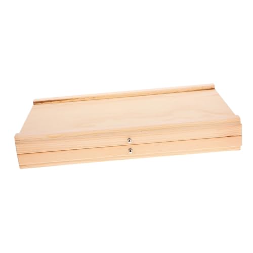 VILLCASE Holz Aufbewahrungsbox für Künstlerbedarf Praktische und Stifte und Pinsel Organizerbox mit Deckel für Maler und Studenten Kompakt und Tragbar für Einsatz im Freien VILLCASE Holz Aufbewahrungsbox für Künstlerbedarf Praktische und Stifte und Pinsel Organizerbox mit Deckel für Maler und Studenten Kompakt und Tragbar für Einsatz im Freien von VILLCASE